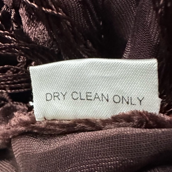 Mary Green Silk Burnout Velvet Fringe Shawl Scarf Boho - NWT - Picture 9 of 13